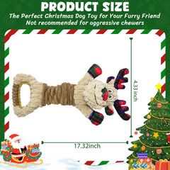 OraneeeO Elk dog toy shows squeaker and crinkle sounds for engagement