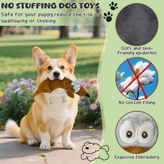 OraneeeO dog toy with squeaker for tug and fetch