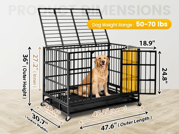 Oranland dog crate with 30-day money-back guarantee for reassurance.