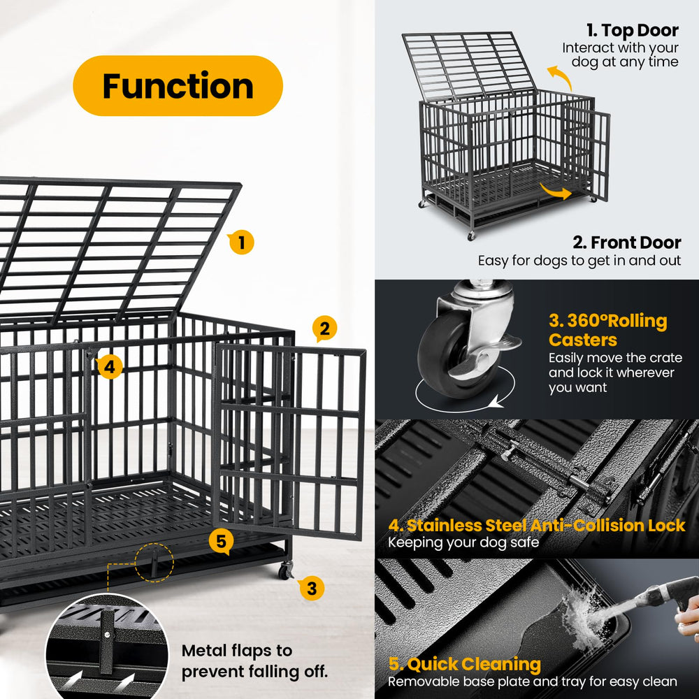 Oranland double-door-with-wheels-setup enables flexible access and mobility.