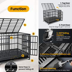 Oranland double-door-with-wheels-setup enables flexible access and mobility.