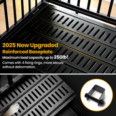 Oranland reinforced-baseplate-250lbs-capacity demonstrates strength for large, high-energy dogs.