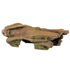 Orchid Valley lizard hide log exterior bark texture supports climbing and natural hiding.