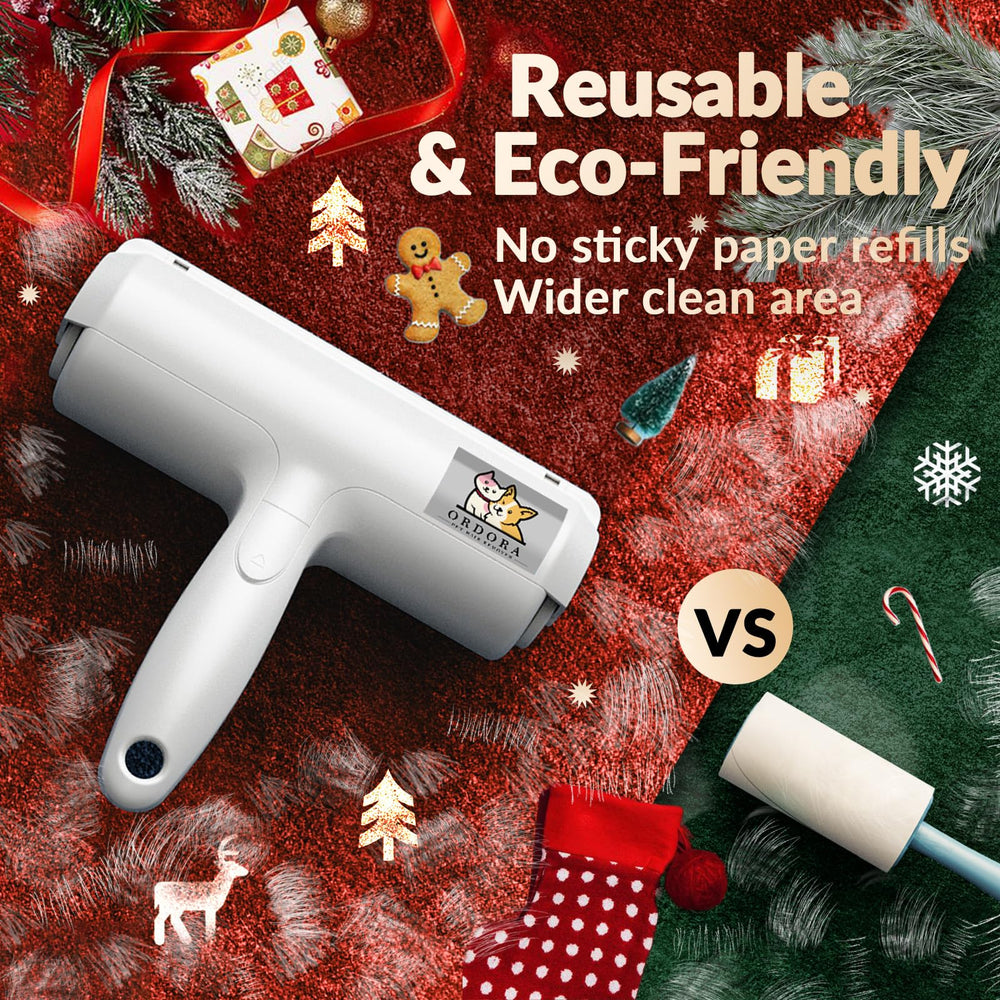 ORDORA self-cleaning container closeup demonstrates hands-free lint disposal for quick mess-free removal.