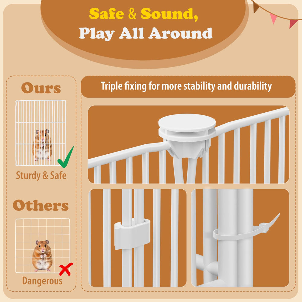 Orekemo safe 0.5-inch mesh keeps paws protected during play.