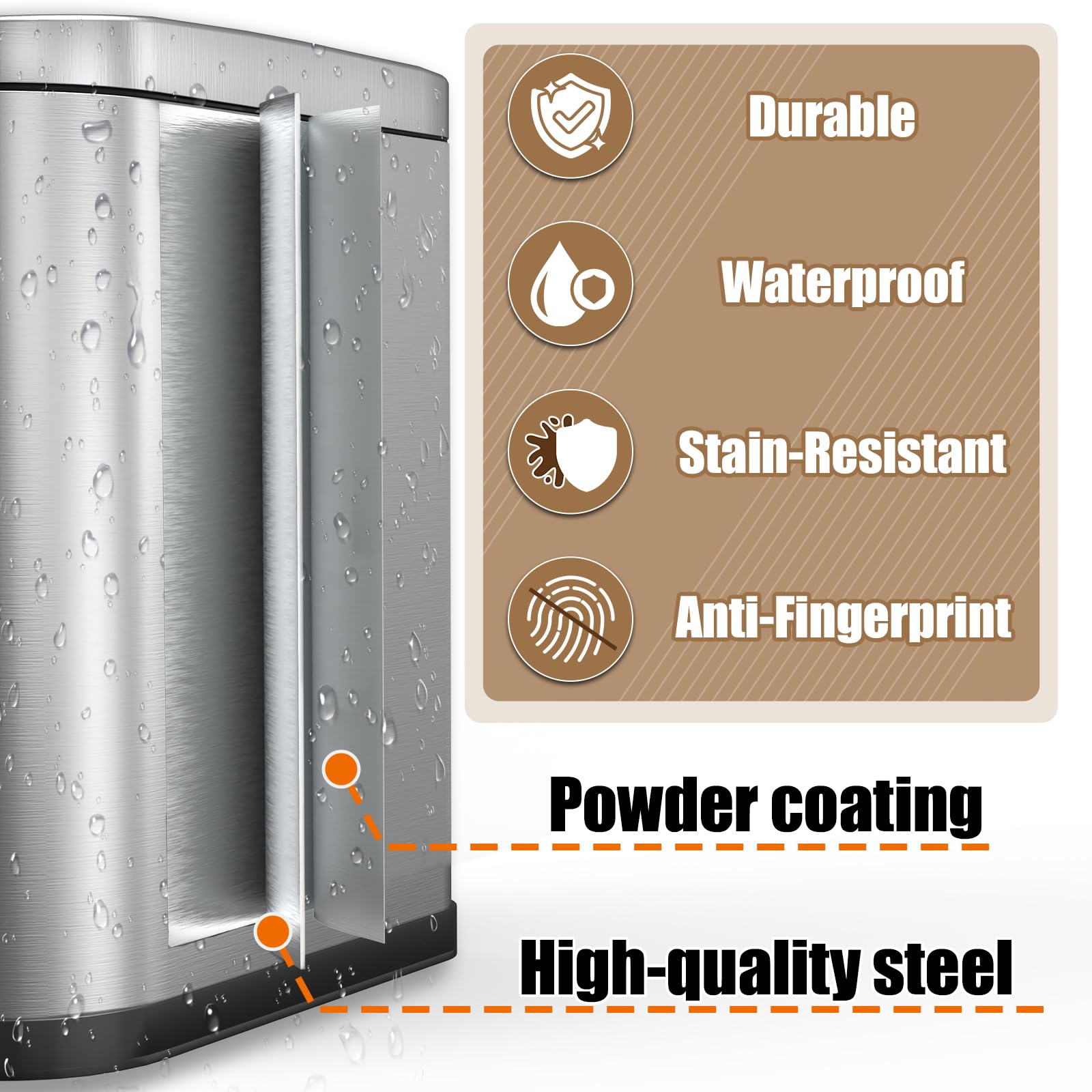 organizelink carbon filters included for ongoing odor control