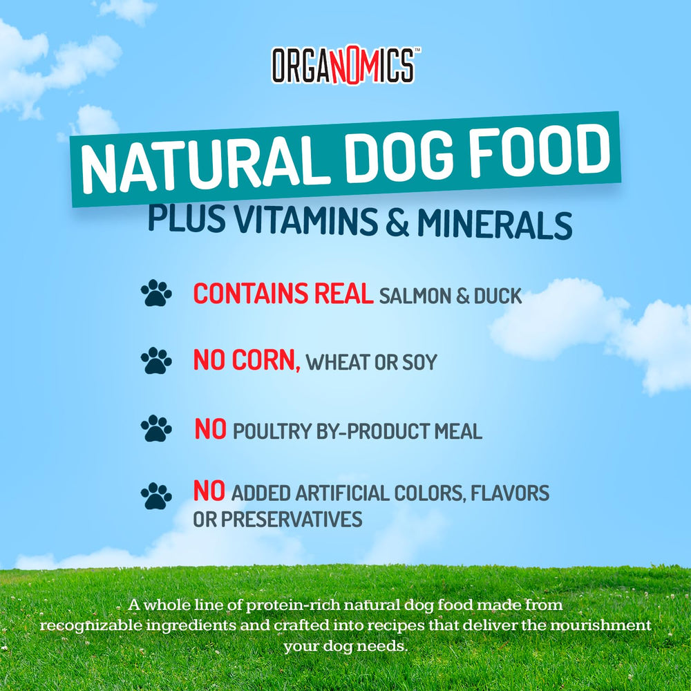 OrgaNOMics holistic-feeding-philosophy image emphasizes premium proteins and organic ingredients for wellness.