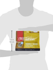 ORIJEN duck liver protein-rich dog treats ingredient closeup highlights rich nutrients.