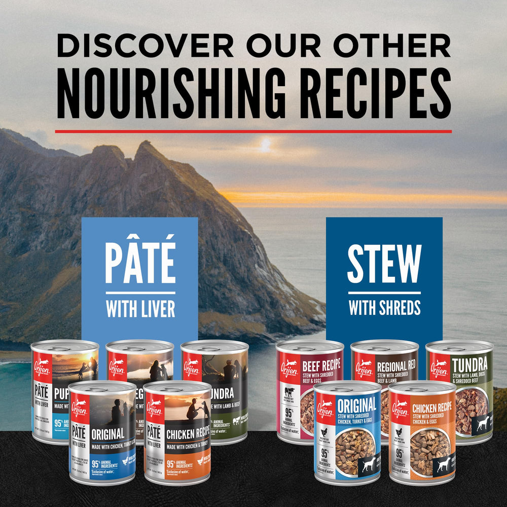 ORIJEN USA-made label on can supporting quality production