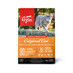 ORIJEN Original Cat Food 4lb bag, grain-free high-protein nutrition