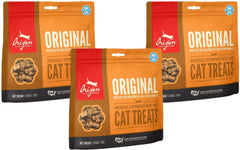 ORIJEN Original Cat Treats 3-pack packaging for easy rewards during training.