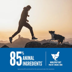 ORIJEN Original WholePrey ingredients image, featuring organs and bones for nutrient-dense nutrition.