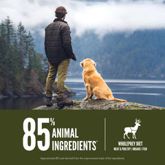 ORIJEN tundra grain-free poultry-free formula shown in kibble.
