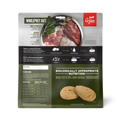 ORIJEN TUNDRA medallions in a bowl provide a protein-rich, grain-free meal option.