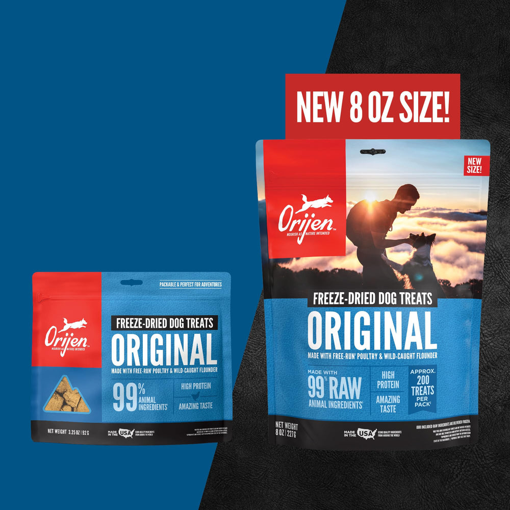 ORIJEN USA-made ingredients label—quality ingredients from around the world.