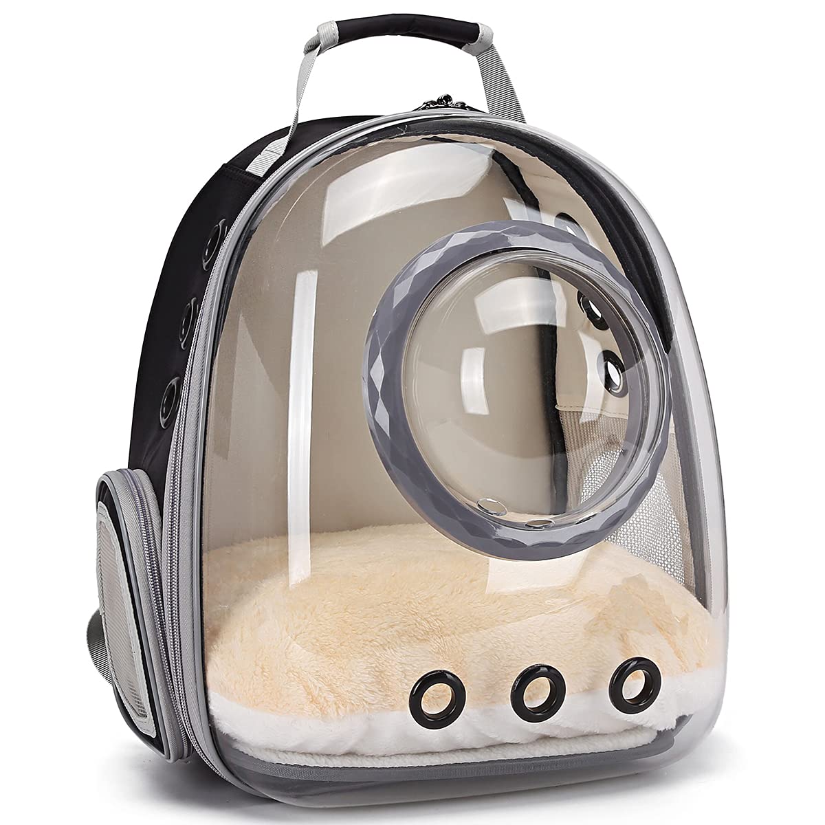 ORIZZP Bubble Cat Carrier Backpack with clear window for pet visibility during travel.