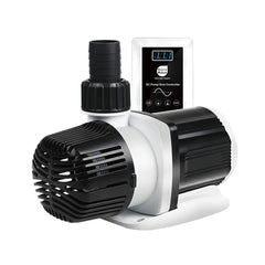 Orlushy DC-4000 Silent Swirl pump side view, highlighting quiet operation for reef tanks.