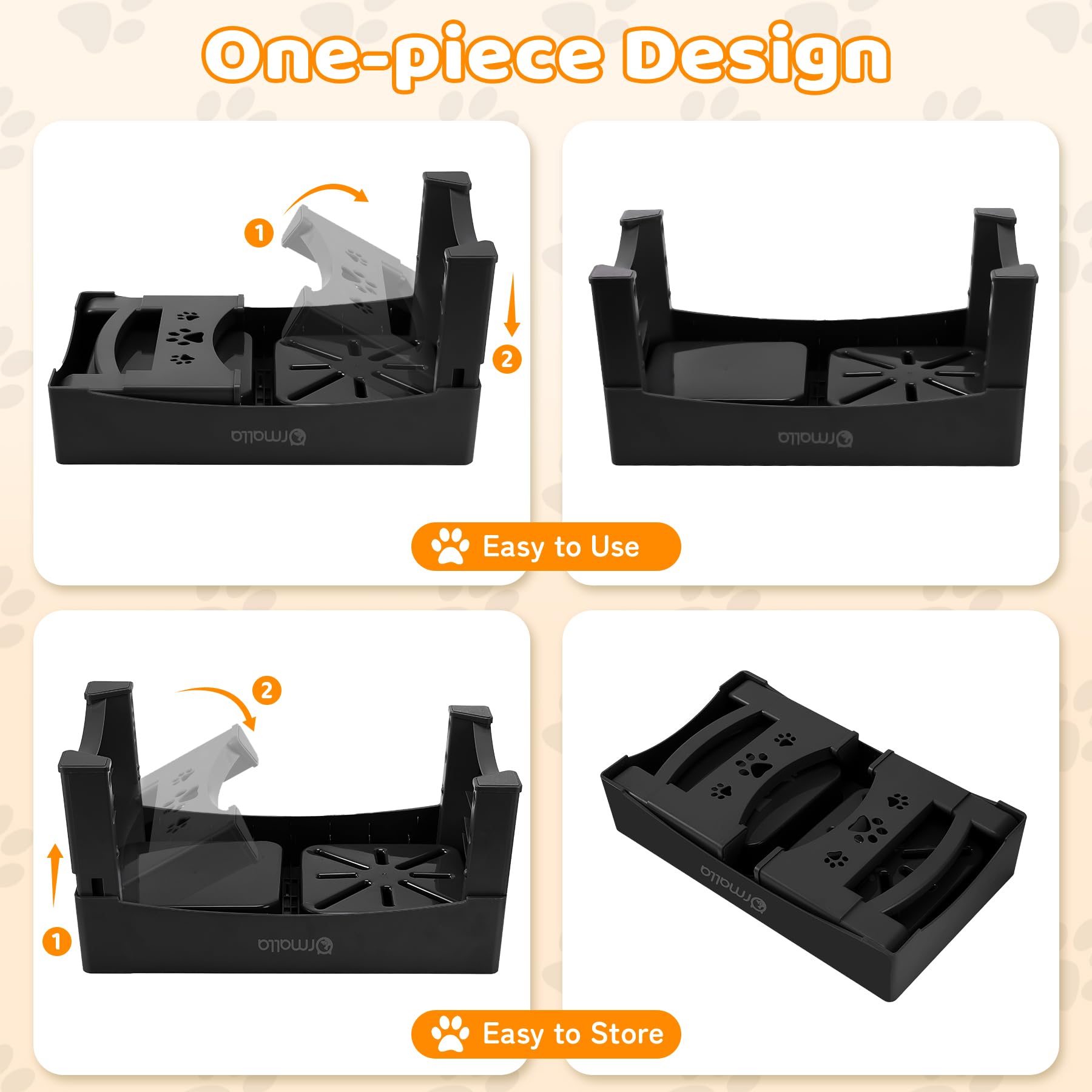 Ormalla anti-slip mat protects floors during feeding.