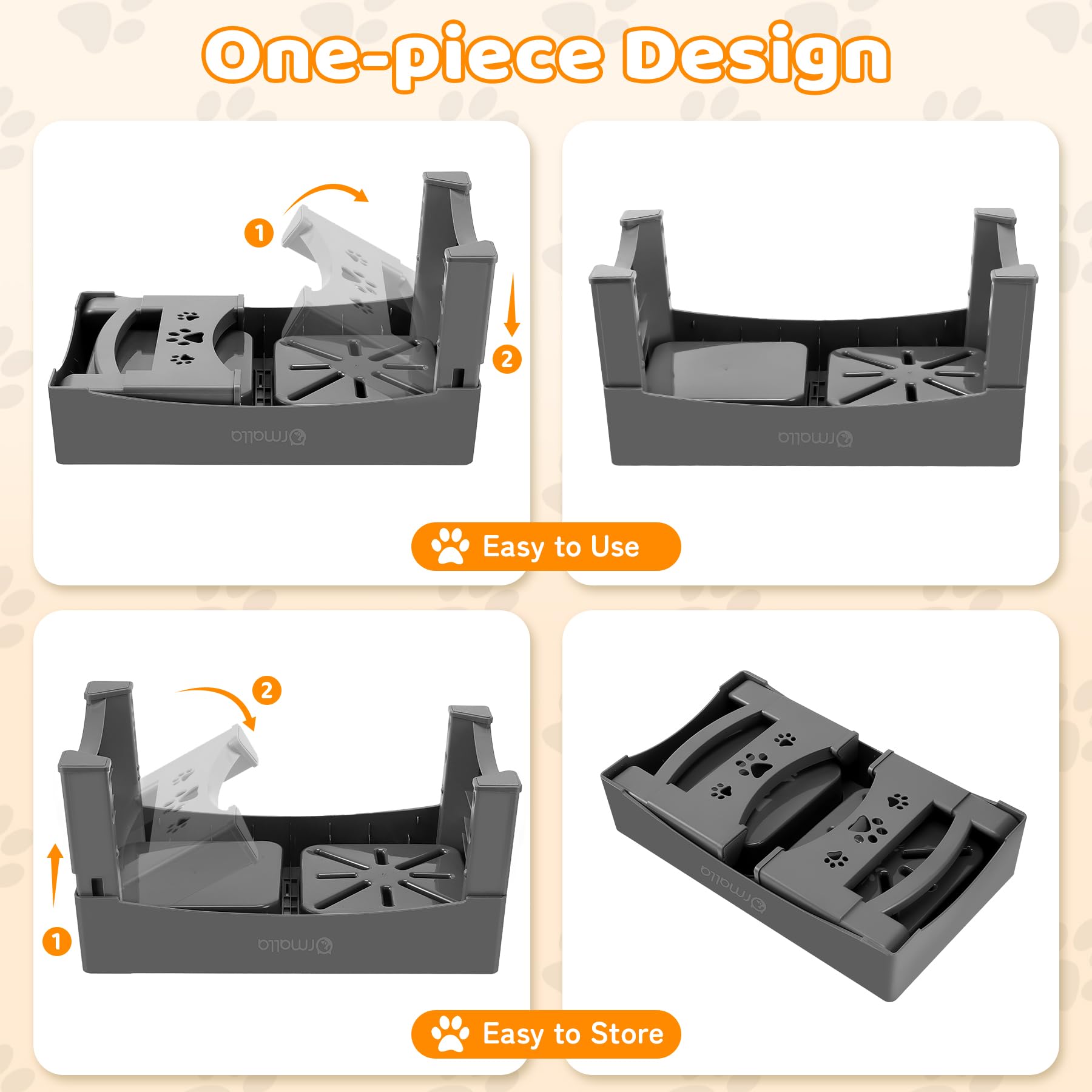 Ormalla versatile design fits large and small dogs at mealtime