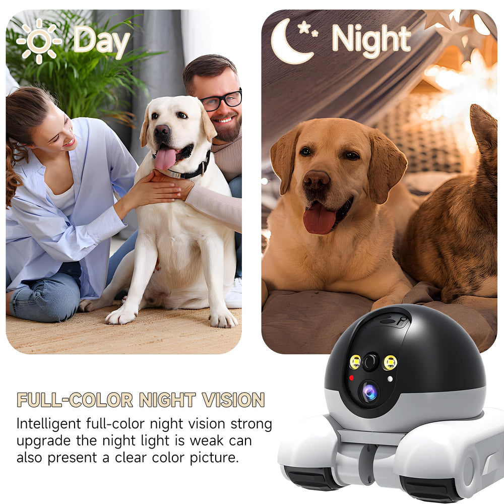 OROMVO Pet Camera laser play helps engage anxious pets from anywhere.