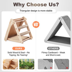 Oroonoko beech wood base provides sturdy foundation for stability