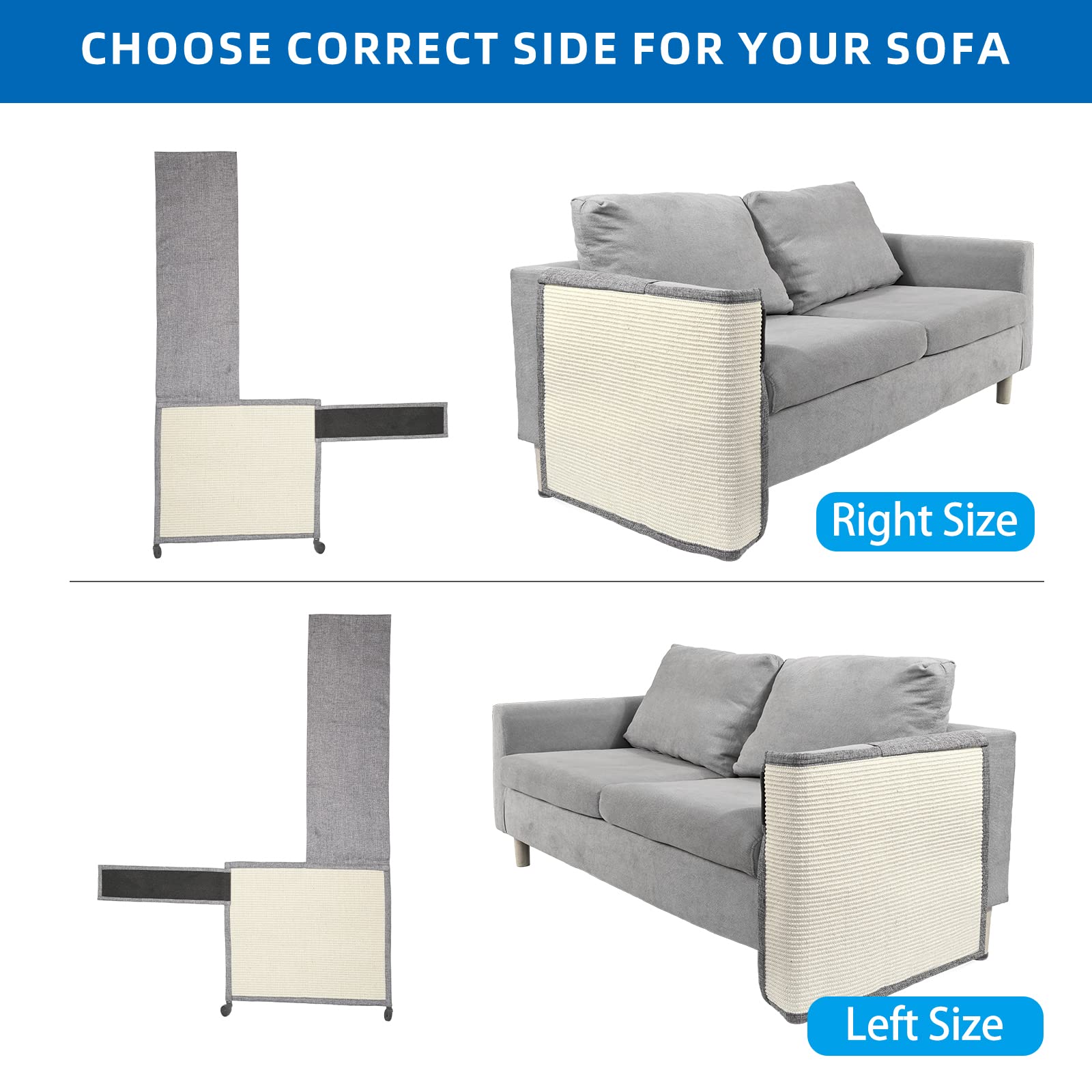 Oroonoko cat scratch couch protector light grey fabric blends with decor while guarding furniture