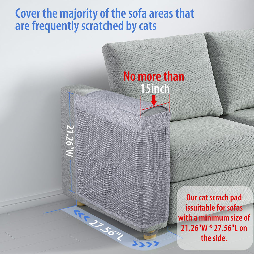 Oroonoko Cat Scratch Couch Protector sofa arm protectors shield upholstery during play