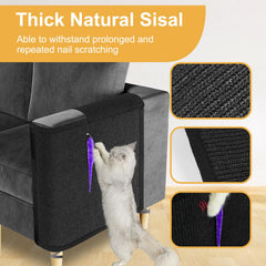 Oroonoko Cat Scratch Couch Protector toy included encourages play while redirecting scratching.