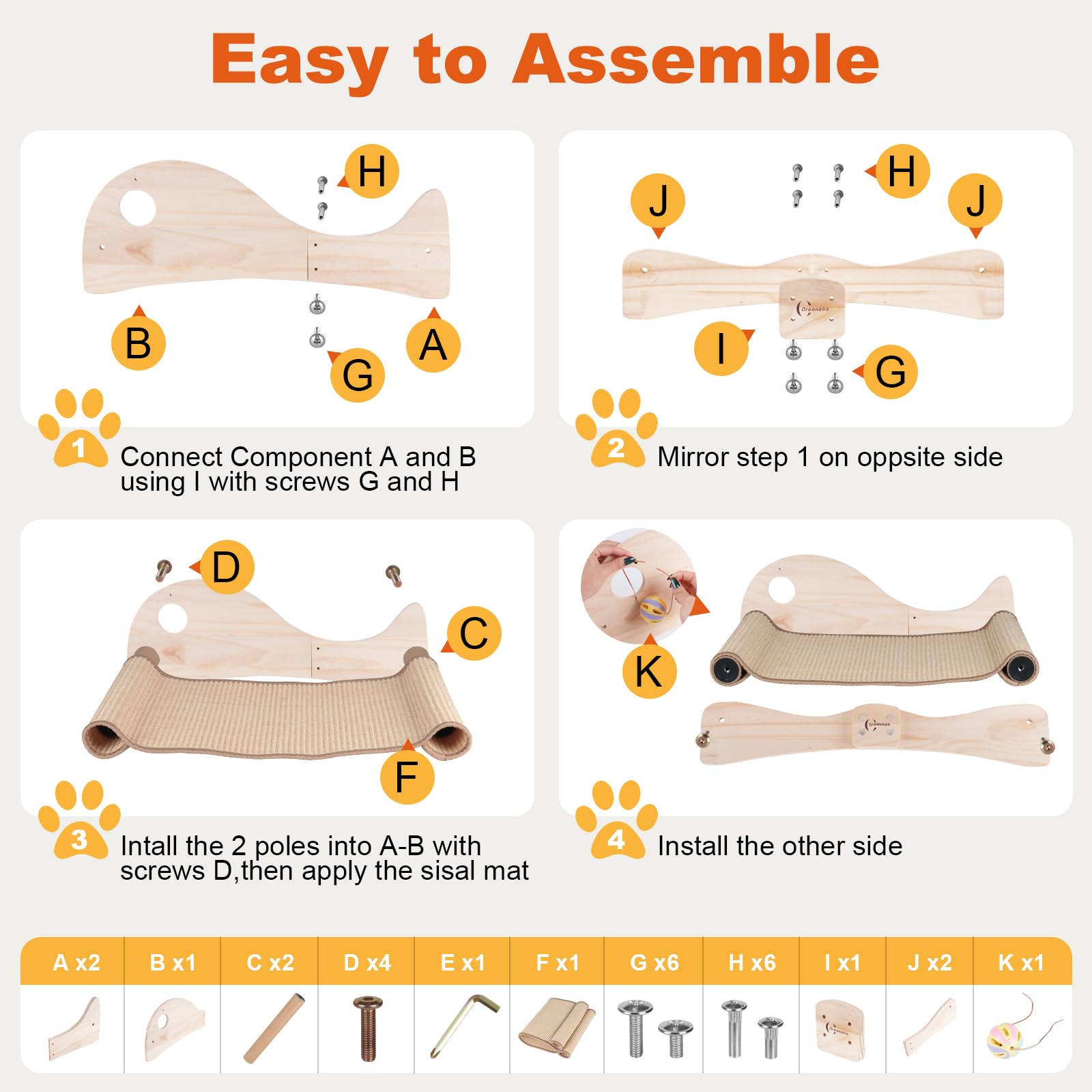Oroonoko large scratcher suited for big cats and multi-cat households