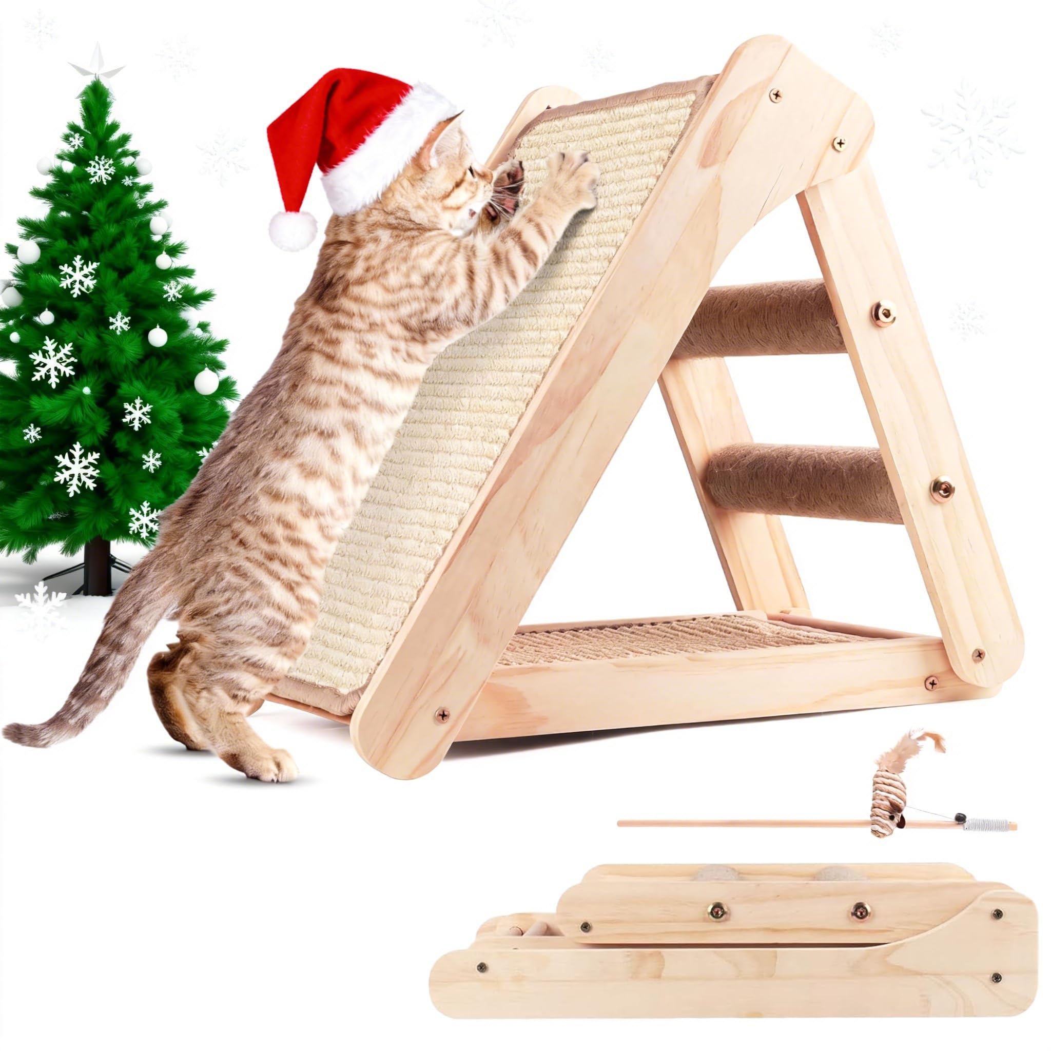 Oroonoko sisal cat scratcher board lets cats scratch and stretch in style