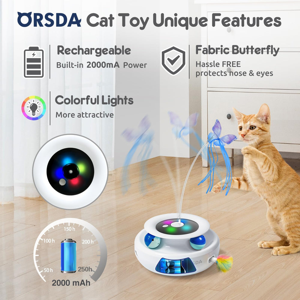 ORSDA cat toy track balls encourage energetic indoor exercise