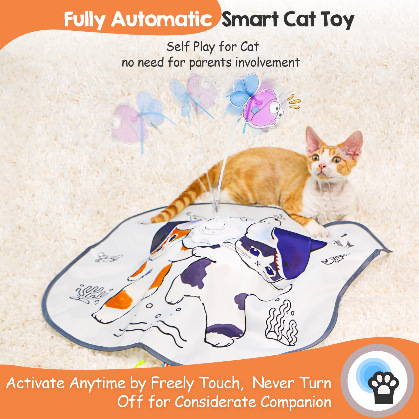 ORSDA Whack-A-Mole image engages paws and problem-solving for indoor cats
