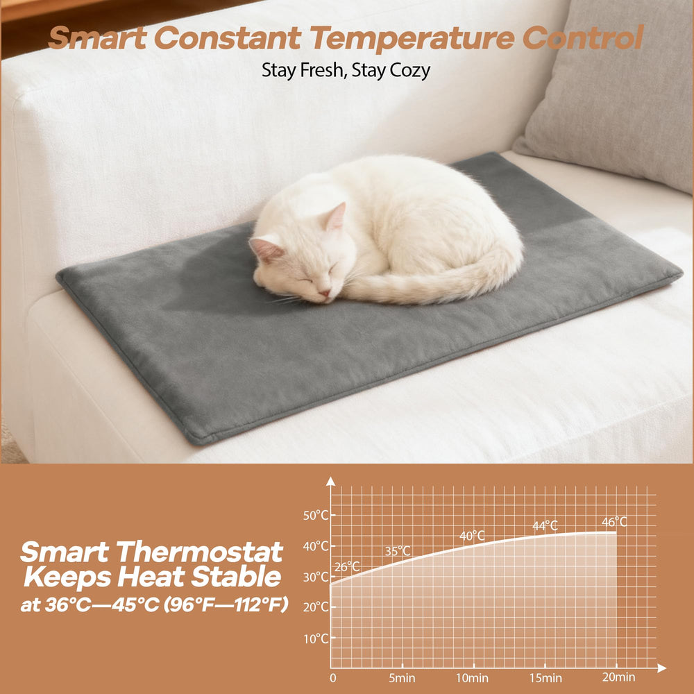 Ortri cat heating pad indoor use only in a cozy corner