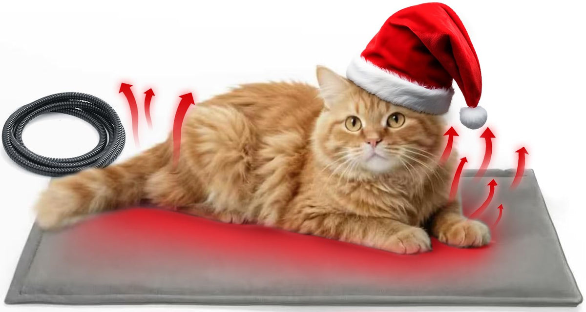 Ortri cat heating pad with removable cover keeps pets warm and easy to wash