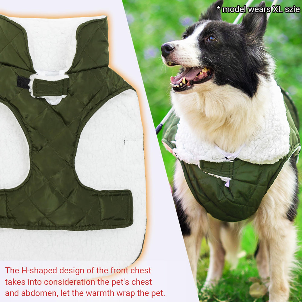 ORZECHKO dog winter coat plaid gray styles offer stylish warmth for cold outings.
