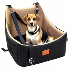 OSNBATN dog car seat with memory foam delivers plush comfort on every car ride.