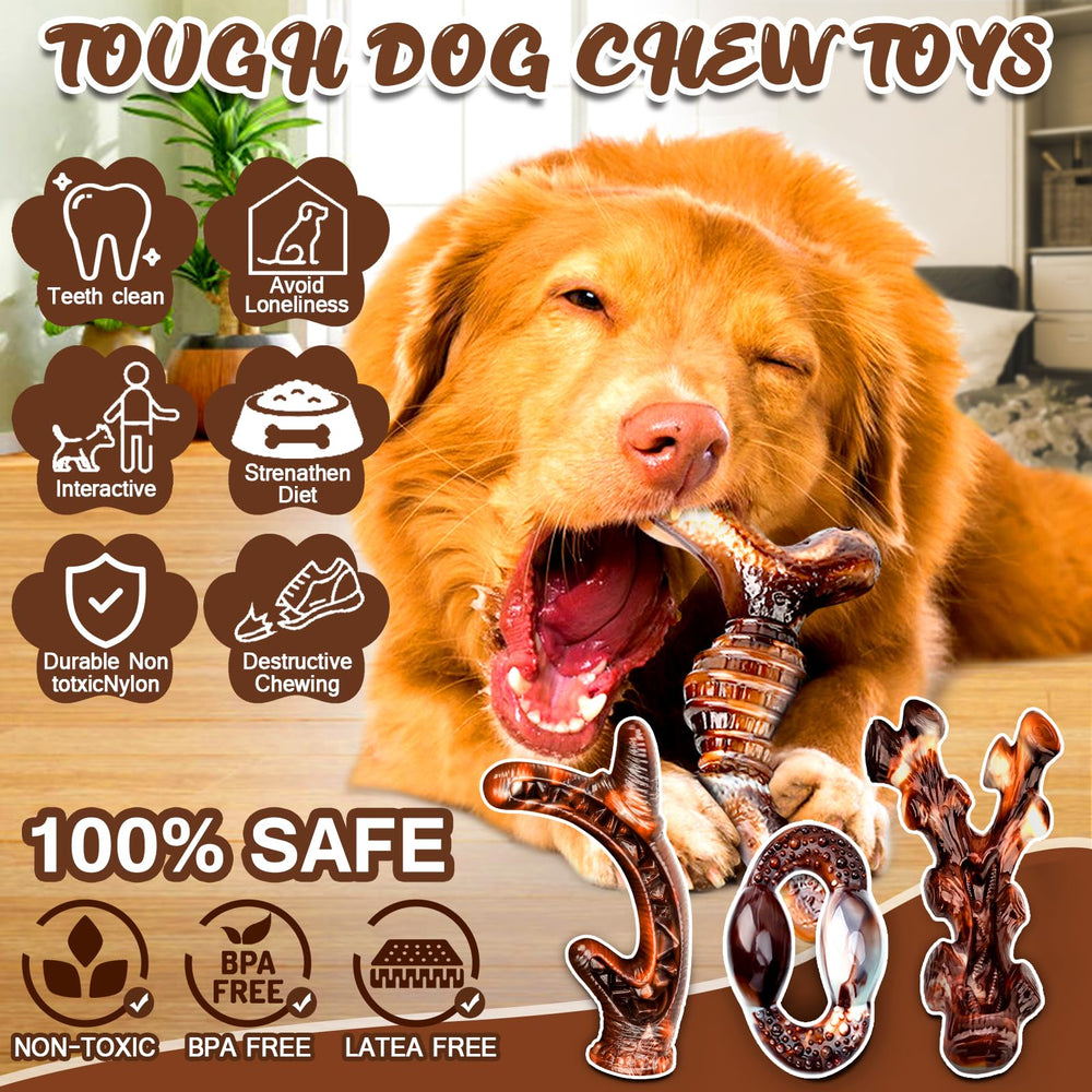 OSORD bacon-flavor nylon bone entices chewing through irresistible scent.