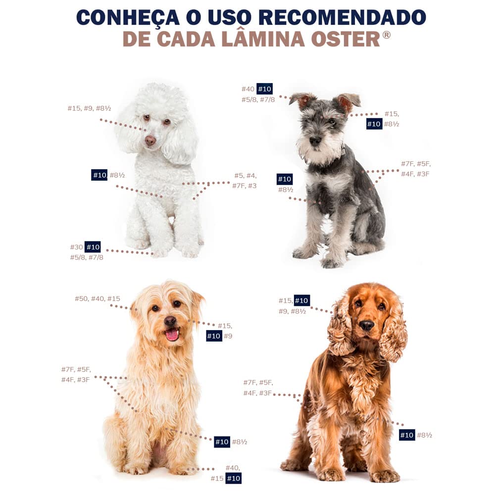 Oster cryogenx high-carbon steel blade features long-lasting sharpness for durable pet grooming sessions.