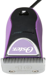 Oster Powermax 2-Speed clipper whisper-quiet operation for calm grooming.