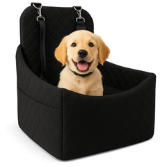 Otalar elevated dog car seat with memory foam offers comfy travel for small and medium dogs.