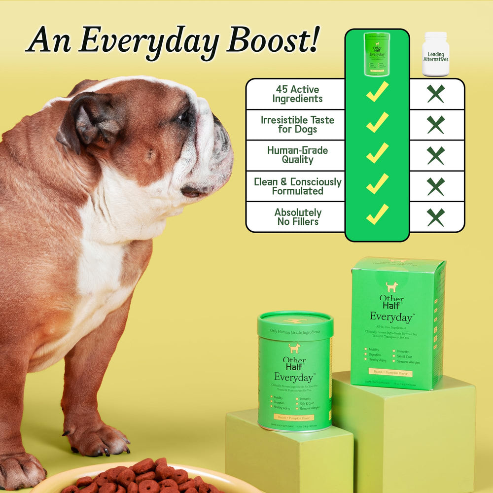 Other Half Everyday bottle showcases immune-support components like echinacea and bromelain