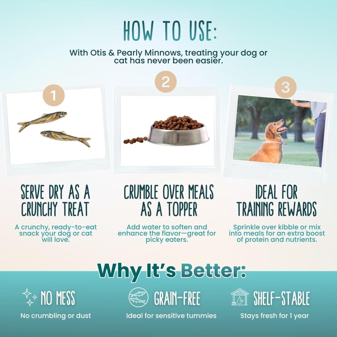 On-the-go hiking snack using Otis and Pearly minnows.