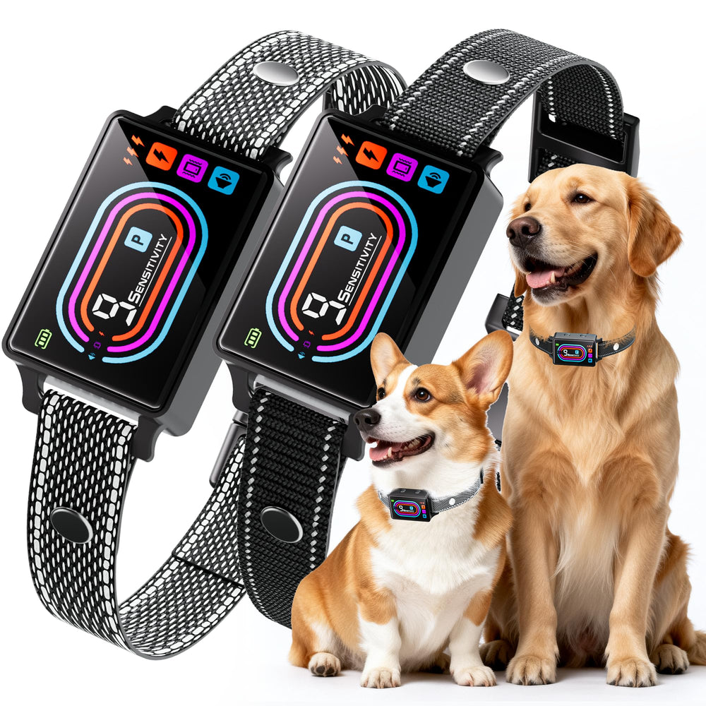 OTK Dog Bark Collar pack two on table for multi-dog households