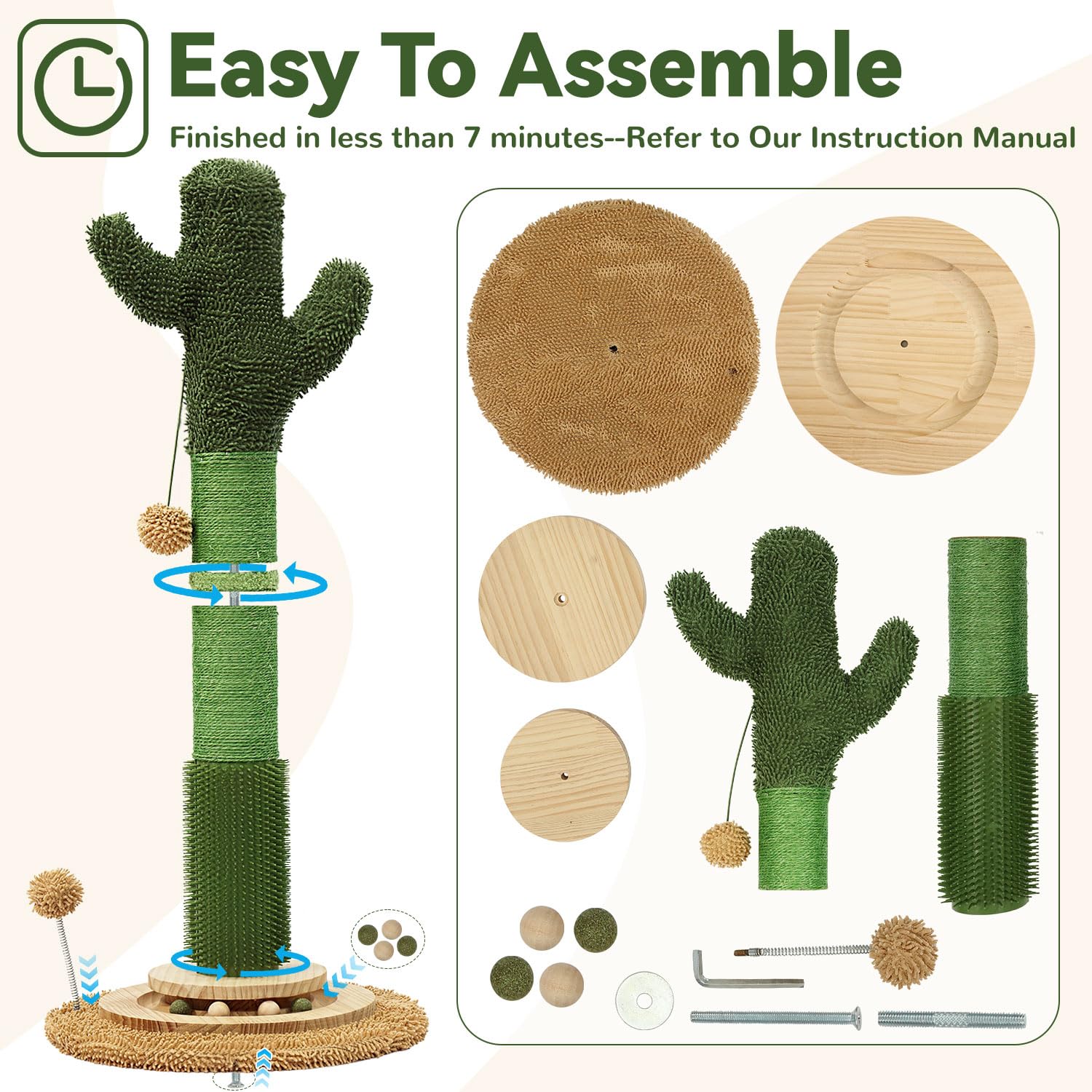 OTOB eco-friendly materials blend sisal rope and plush for home use.