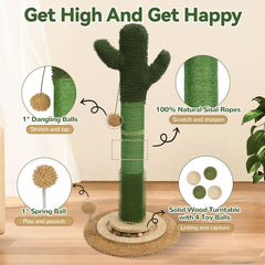 OTOB natural sisal rope post shows durable scratching surface for claws.
