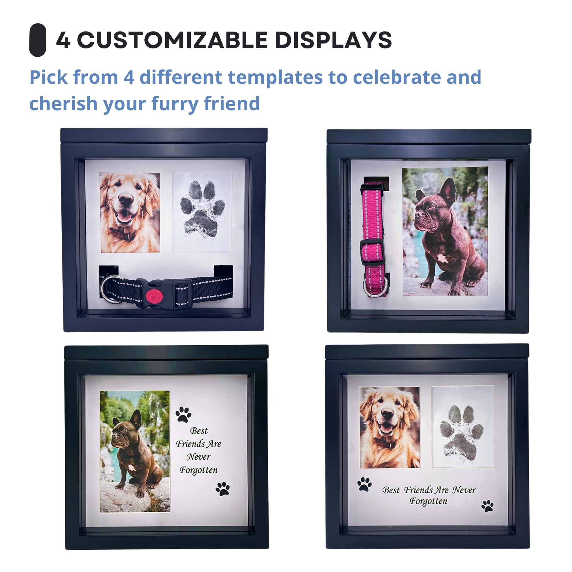 OtterPets large dog urn with space for ashes and keepsakes