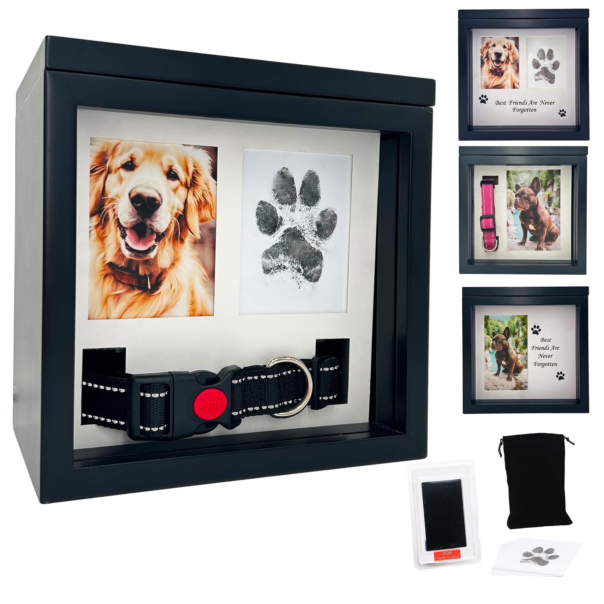OtterPets large dog urn with four displays showcasing cherished memories