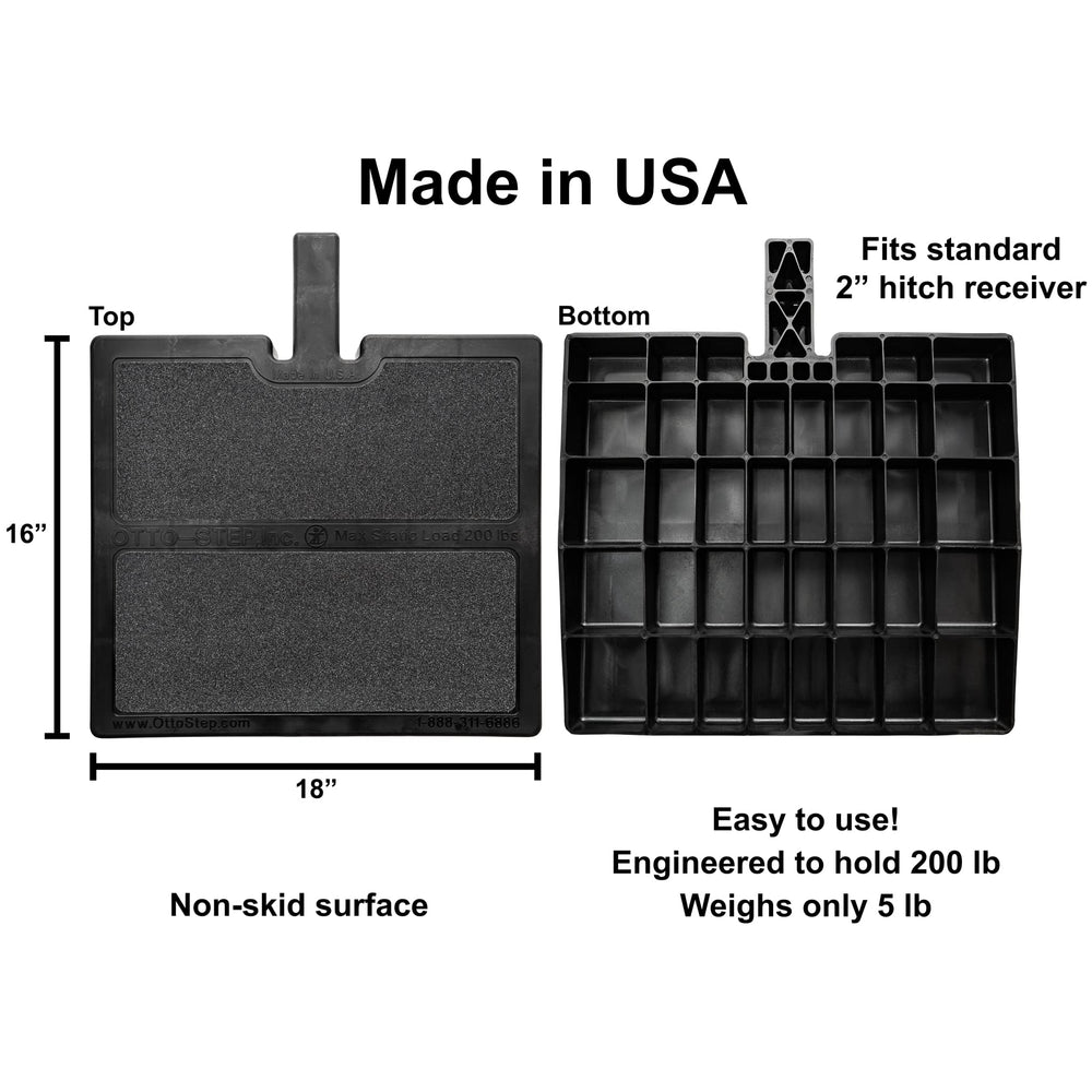 Otto Step pet ramp hitch 2inch installation shows tool-free setup across vehicles