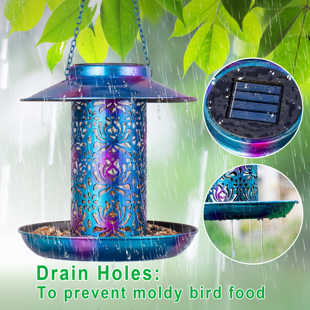 Ottsuls hollow-pattern design lets birds see seeds and peck directly