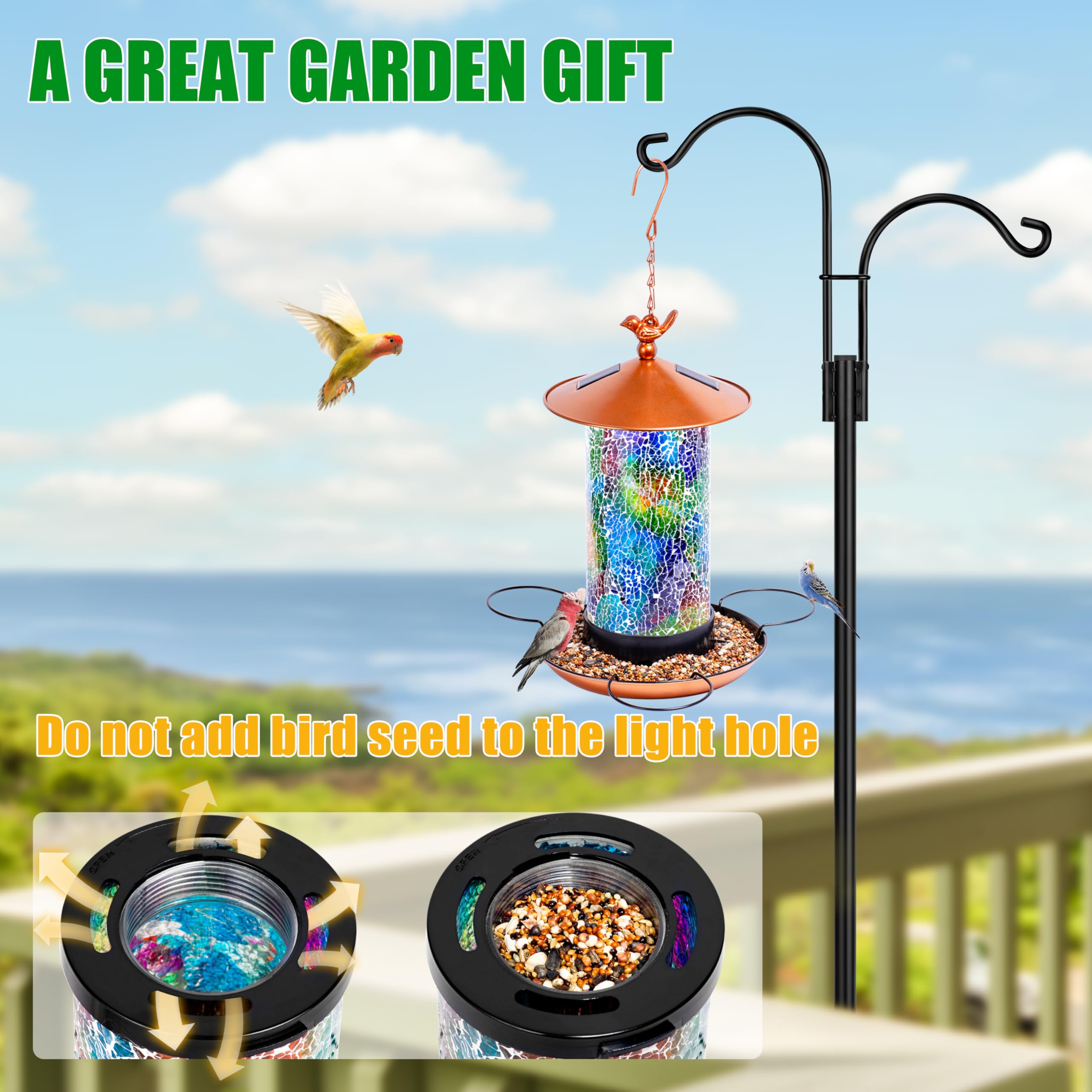Ottsuls weather-resistant coating protects the feeder across seasons.